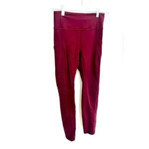 Lululemon high rise fast and free legging (reddish maroon) women’s size 4
